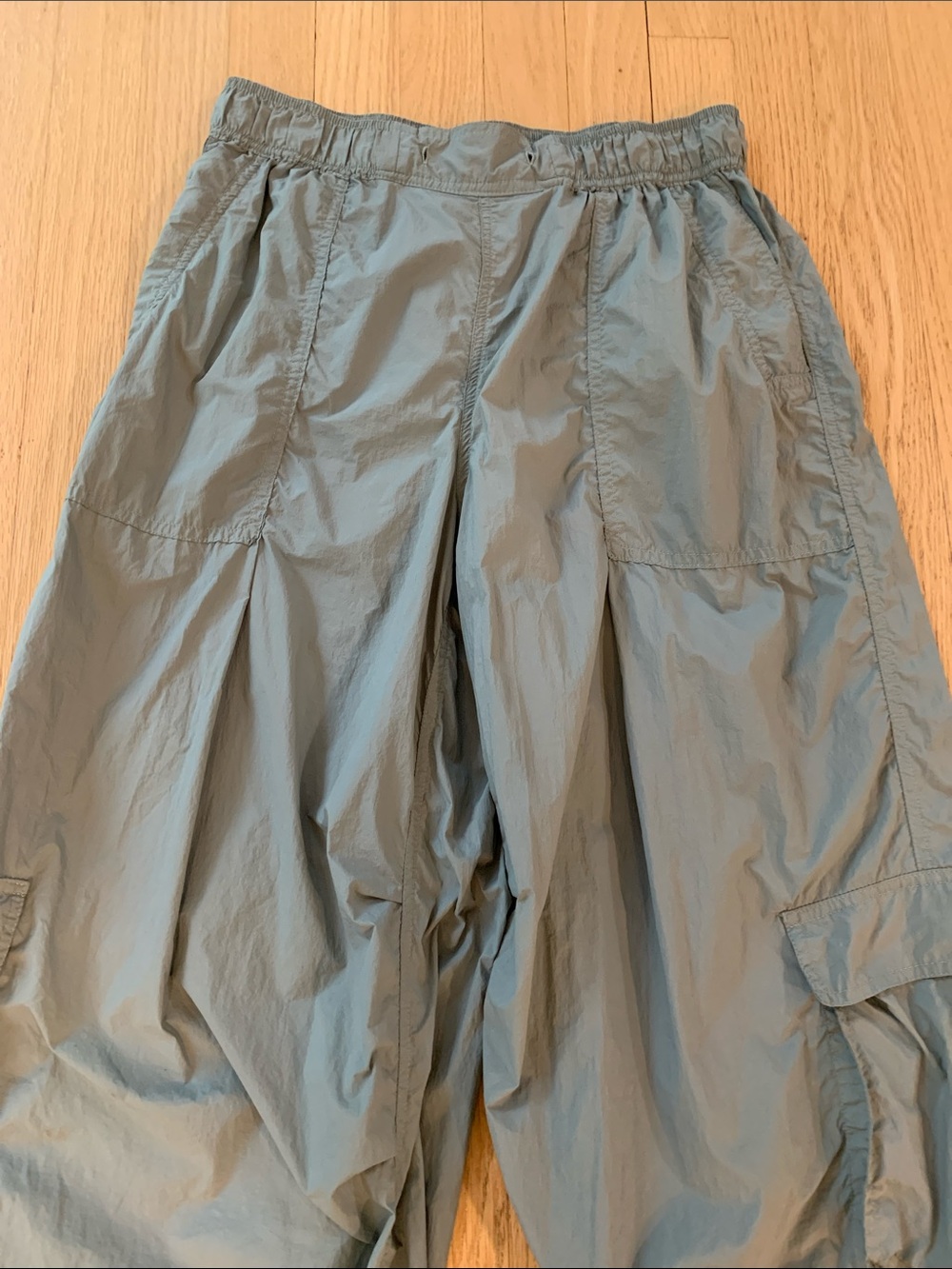 Daily Practice Anthropologie Parachute Baggy Cargo Pants Light Green Small - Picture 2 of 8